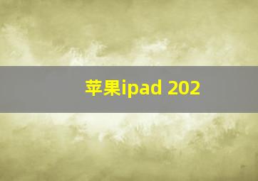 苹果ipad 202